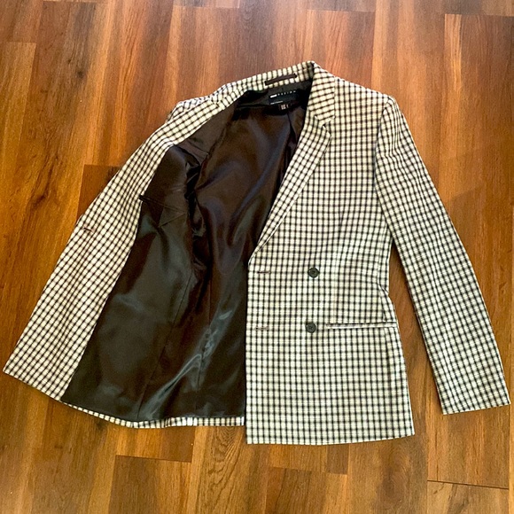 38 short gray double breasted blazer - Picture 2 of 3